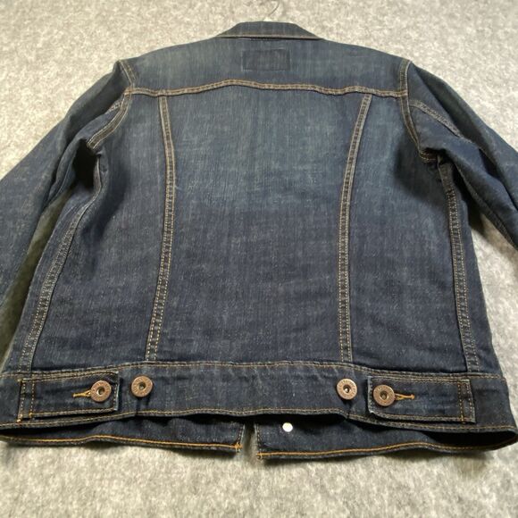 Signature by Levi Strauss Black Label Blue Denim Men's Trucker Jacket Size Small - Picture 13 of 13